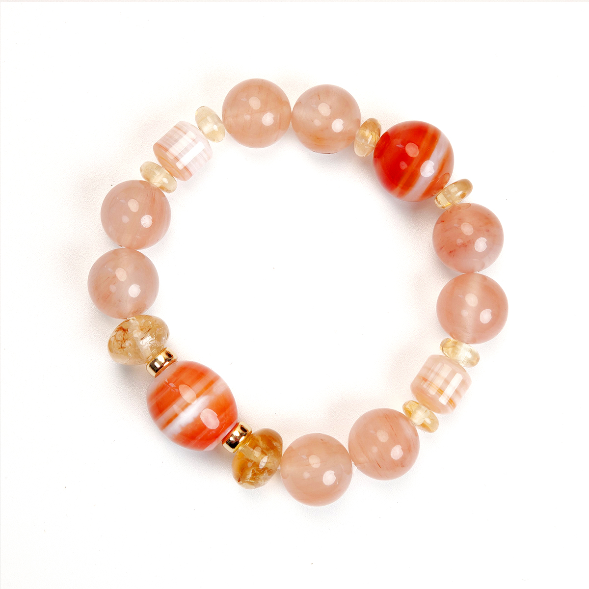 Cosmic Energy Bracelet | Align Your Five Element | Harness the resonant frequency of natural gemstone to connect with the universe's vital energy. This bracelet harmonizes your body's energy field by uniting the five elements within natural crystals