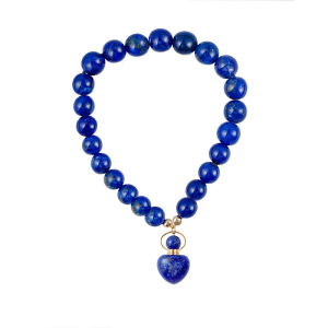 24-1青金石迷你爱心圆珠手链